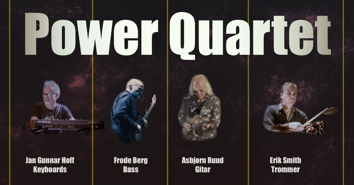 Power Quartet 051125.jpg Plakat for Power Quartet med bilde av de som spiller i kvartetten